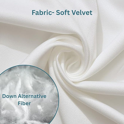 LANE LINEN Polyester Fiber Filled Decorative Cum Throw Pillow Inserts Pack of 2-18 x 18 Inches, Soft & Comfortable Fulffy Filling, Holds Shape Well Over time and use - Dark Grey Cushion Inserts
