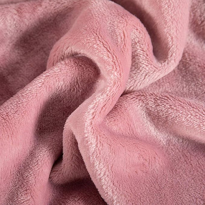 TASTHROW Large Flannel Fleece Throw Blanket, 60×80 Inch - Cozy Lightweight Thick Blanket - All Seasons Suitable for Women, Men and Kids (Pink)