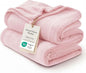 Bedsure GentleSoft Pink Fleece Blanket - 300GSM Soft Lightweight Plush Cozy Blankets for Bed, Sofa, Couch, Travel, Camping, 50x70 inches
