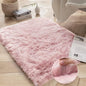Ashler HOME DECO Soft Fox Faux Fur Chair Couch Cover Area Rug for Bedroom Floor Sofa Living Room Pink White Rectangle 2 x 3 Feet