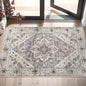 SERISSA Boho Rugs for Entryway, 2x3 Entryway Rug Non-Slip Washable Small Area Rug, Ultra Soft Oriental Vintage Low-Pile Indoor Door Mat Earth Tone Floor Carpet for Entrance Kitchen Bathroom