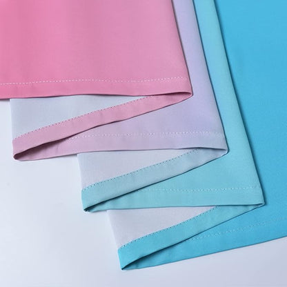 Yakamok Ombre Pink and Blue Curtains for Bedroom, Gradient Room Darkening Curtains, Grommet Thermal Insulated Light Blocking Window Drapes/Curtain for Living Room,52 x 72 Inch,2 Panels