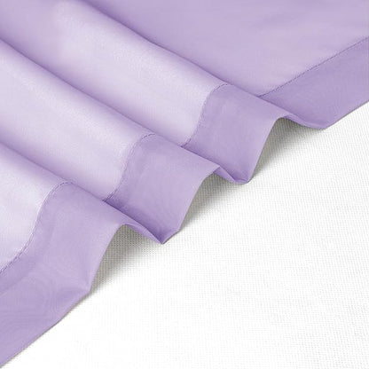 Chyhomenyc Sheer Lilac Curtains 90 inches Long 2 Panels, Light Filtering Soft Airy Solid Elegant Voile Window Treatment Drapes for Bedroom Living Room Wedding Party Decor, 42 Wx90 L Inches