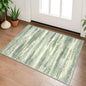 Lansny Modern Abstract Entryway Rug Indoor 2x3 Washable Rug Non-Slip Soft Small Area Rug Sage Green Grey Kitchen Mats Thin Print Faux Wool Floor Carpet Throw Rugs for Entrance Bedroom