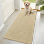 OLANLY Dog Door Mat for Muddy Paws 70x35, Absorbs Moisture and Dirt, Absorbent Non-Slip Washable Doormat, Quick Dry Chenille Mud Mat for Dogs, Entry Indoor Entryway Carpet for Inside Floor, Sand