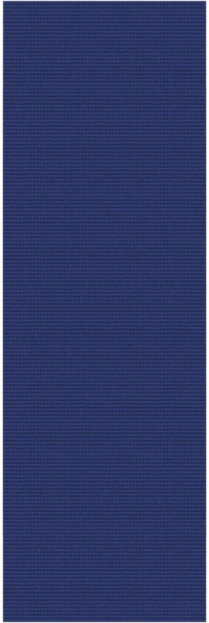 KOZYFLY Runners for Hallways 2.6x8 ft Washable Kitchen Runner Non Slip Rubber Backed Hall Runners Cotton Entryway Runner Rugs Floor Carpet for Indoor Backdoor Bedroom Kitchen, Royal Blue/Navy