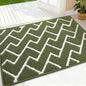 OLANLY Front Door Mat, Non-Slip Rubber Backing, Dirt Resistant and Absorbent, Washable, Easy to Clean Low-Profile Indoor Doormat for Back Door, Entryway, Inside Entrance, 32x20, Green