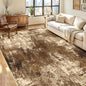Washable Area Rugs 6'x9' Non-Slip Modern Abstract Soft for Living Room Entryway Bedroom Nursery, Print Pattern, Brown Tan Beige Coffee