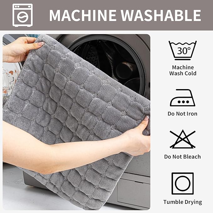 Velvet Couch Covers for Dogs, Dog Sectional Couch Covers, Pet Couchs Cover for 3-4 Seater, Couchs Protector for Dogs, Sectional Sofa Cover for Pet Washable(1PC,Dark Grey,27.6"×82.7")