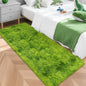 Tie-Dyed Runner Rug for Bedroom Green 2x5ft Fluffy Area Rug Bedside Runner Rug for Kids Room Boys Teens Nursery Baby Living Room Dorm Home Decor Carpets