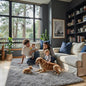 Ultra Soft Rug for Living Room, 3x5 Feet Grey Shag Area Rugs for Living Room, Modern Shaggy Carpets for Teens Dorm Nursery Home, Non Slip Indoor Rugs Floor Carpet(3 x 5, Light Grey)