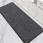 BEQHAUSE Kitchen Runner Rugs 24"x60", Non-Slip Kitchen Mats for Floor, Super Absorbent and Stain Resistant Kitchen Rug, Machine Washable Rugs for Kitchen, Hallway, Laundry & Sink, Charcoal