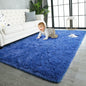 TWINNIS Super Soft Shaggy Rugs Fluffy Carpets, 6x9 Feet, Indoor Modern Plush Area Rugs for Living Room Bedroom Kids Room Nursery Home Decor, Upgrade Anti-Skid Rectangular Fuzzy Rug, Indigo