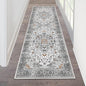 HEBE Hallway Runner Rug 2'x6' Washable Vintage Distressed Area Rugs Non Slip Laundry Rug Runner Boho Floor Carpet Runners for Hallways Entryway Laundry Room Kitchen Bathroom