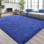Chicrug Soft Area Rugs for Bedroom Living Room Plush Fluffy Rug 4x6 Feet, Shag Furry Area Rug Carpet Non Shedding for Nursery Children Kids Girls Room Home Decorative, Navy