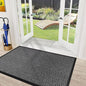 Mibao Front Door Mat, Heavy Duty Durable Welcome Mat for Outdoor Indoor, Dirt Trapper Waterproof Super Absorbent Door Mat for Entryway Outside Patio Porch, 73" x 46", Gray