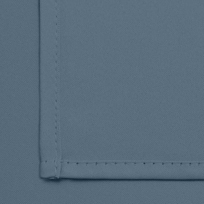Yakamok 72 Inch Length Blackout Curtains for Bedroom, Room Darkening Thermal Insulated Solid Grommet Panels for Living Room(42Wx72L, Stone Blue, 2 Panels)