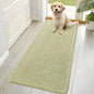 OLANLY Dog Door Mat for Muddy Paws 70x32, Absorbs Moisture and Dirt, Absorbent Non-Slip Washable Doormat, Quick Dry Chenille Mud Mat for Dogs, Entry Indoor Entryway Carpet for Inside Floor, Vanilla