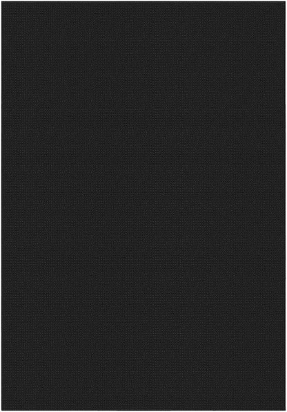 KOZYFLY Washable Area Rug 6x9 ft Rubber Backed Non Slip Rugs for Living Room Braided Cotton Bedroom Rug Woven Office Rugs Indoor Floor Carpets for Dining Bedroom Living Room, Black/Dark Grey