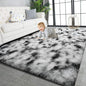 TWINNIS Super Soft Shaggy Rugs Fluffy Carpets, 5x8 Feet, Indoor Modern Plush Area Rugs for Living Room Bedroom Kids Room Nursery Home Decor, Upgrade Anti-Skid Rectangular Fuzzy Rug, Black and White