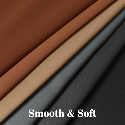 Yakamok Blackout Ombre Burnt Orange and Black Curtains-Gradient Room Darkening Curtain, Grommet Thermal Insulated Light Blocking Window Drapes Curtain for Living Room Bedroom,52 x 63 Inch,2 Panels