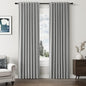 Guken 100% Blackout Linen Curtains 84 Inch Length 2 Panels Set for Living Room Bedroom Back Tab Thermal Insulated Black Out Linen Drapes Room Darkening Window Curtains 84 Inches Long,Dark Grey