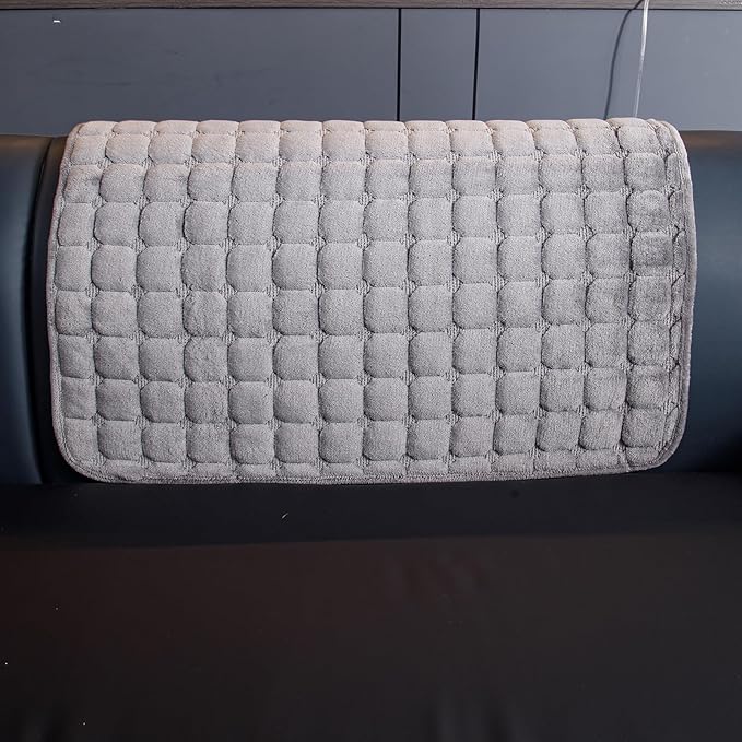 Velvet Couch Cover, Washable Sectional Sofa Cover, Anti Slip Sofa Slipcover for 3 Cushion Couch Sofa L Shaped Armrest Backrest, Furniture Protector Covers for Pets Kids(Dark Grey, Only 1 PCS)