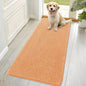 OLANLY Dog Door Mat for Muddy Paws 70x32, Absorbs Moisture and Dirt, Absorbent Non-Slip Washable Doormat, Quick Dry Chenille Mud Mat for Dogs, Entry Indoor Entryway Carpet for Inside Floor, Orange