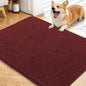 OLANLY Dog Door Mat for Muddy Paws 40x32, Absorbs Moisture and Dirt, Absorbent Non-Slip Washable Doormat, Quick Dry Chenille Mud Mat, Entry Indoor Entryway Carpet for Inside Floor, Caramel Russet
