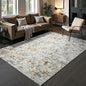 Toneed Abstract Area Rug Modern Washable Rug Soft Non Slip Rug Low Pile for Bedroom Living Room Dining Room Brown/Grey 5x7 Feet