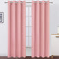 LEMOMO Pink Thermal Blackout Curtains/52 x 95 Inch/Set of 2 Panels Room Darkening Curtains for Bedroom