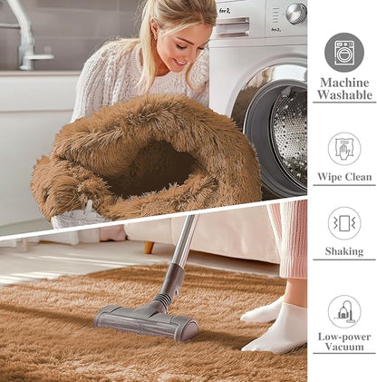 OLANLY 2x4 Machine Washable Runner Rugs for Hallway, Soft Fluffy Shaggy Bedside Rugs for Bedroom, Living Room, Indoor Floor Carpet for Kids Girls and Boys, Nursery Rooms, Home Decor Aesthetic, Khaki