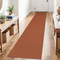 KOZYFLY Runners for Hallways 2x10 ft Washable Kitchen Runner Non Slip Rubber Backed Hallway Rugs Cotton Entryway Runner Rug Floor Carpet for Indoor Hall, Backdoor, Kitchen, Orange/Tan