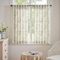 jinchan Linen Blend Floral Curtains for Living Room 54 Inch Length Farmhouse Printed Curtain Rod Pocket Back Tab Sage Green Peony Flower Patterned Drapes Bedroom Curtains Set 2 Panels