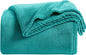 KMUSET Fleece Blanket Throw - Teal, Lightweight, Super Soft, Cozy Luxury Bed Blanket