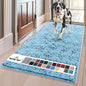 Muddy Mat® | Super Absorbent Door Mat Indoor, Microfiber Quick Dry Chenille Entryway Rug, Non-Slip Front Door Mat, Indoor Mats for Entryway, Machine Washable Pet Rug, Sky Blue 24" x 72"