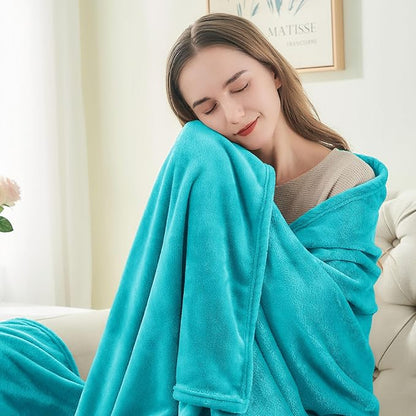BEDELITE Fleece Blanket King Size Blankets for Bed, Luxury Plush Cozy Fuzzy Blanket 108x90 inches, Super Soft Warm Lightweight Throw Blanket All Seasons Suitable, Teal