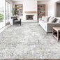 10x14 Area Rugs for Living Room, Washable Modern Abstract Large Area Rug Neutral Soft Non Slip Kids Rug Stain Resistant Indoor Carpet for Bedroom Dining Room Playroom Office(BeigeGrey, 10'x14')