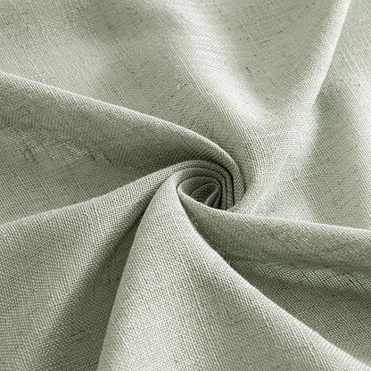 MIULEE Sage Linen Curtains 84 Inch Length 2 Panels for Bedroom Living Room,Green Soft Thick Linen Textured Window Drapes Semi Sheer Light Filtering Back Tab Rod Pocket Burlap Look Decor