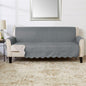 Great Bay Home Reversible Sofa Cover - Washable Slipcover Furniture Protector with Elastic Straps - Perfect for Kids & Pets - Quilted & Stitched Detail (Mirage Gray/Flax)