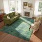 Washable Rugs 8x10 Area Rugs for Living Room-Green Modern Abstract Rugs for Bedroom,Dining Room,Large Soft Low Pile Carpet with Non Slip Rubber Backing,Neutral Accent Rug for Nursery Home Office
