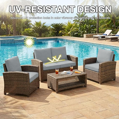 hyha 12Pcs Patio Cushion Covers, Stretch Outdoor Couch Cushion Covers Replacement, Washable Outdoor Chair/Sofa Slipcovers for Patio Furniture Cushions Protector with Elastic Bottom(Gray,Cover Only)