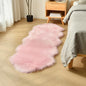 duduta Pink Faux Sheepskin Runner Rugs 2x6 ft, Fluffy Shag Bedroom Rug Fur Couch Sofa Covers Washable