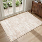 2x3 Area Rugs Living Room Rug: Washable Vintage Boho Rug No Slip Stain Resistant Soft Carpet Indoor Floor Floral Large Carpets for Bedroom Dining Room Farmhouse Nursery Hallway Home Office Beige