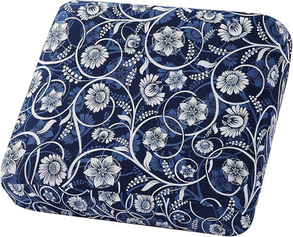hyha Printed Couch Cushion Covers, Floral Sofa Covers Washable for Cushion Couch, Stretch Pattern Outdoor Cushion Covers for Patio Furniture with Elastic Bottom(Small, Baroque)