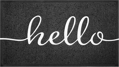 EARTHALL Funny Hello Mats Outdoor, Front Door Mat for Outside Entry, Doormat Outside/Inside Entrance, Front Door Rugs for Entryway Indoor, Outdoor Mats for Home Entrance, Front Porch Decor 20"x32"