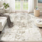 XLUEZ 5x7 Area Rugs for Living Room, Washable Modern Abstract Large Area Rug Neutral Soft Non Slip Kids Rug Stain Resistant Indoor Carpet for Bedroom Nursery Dining Room Playroom(BeigeBrown, 5'x7')