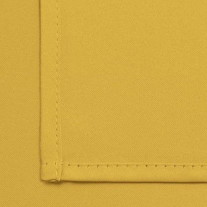 Yakamok 45 Inch Length Blackout Curtains for Bedroom, Room Darkening Thermal Insulated Grommet top Window Drapes for Living Room, 52 x 45 Inch, Mustard Yellow, Set of 2