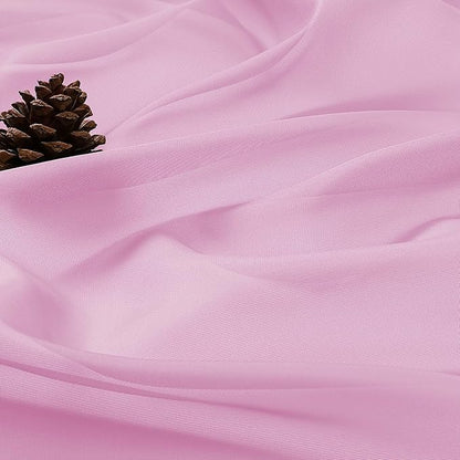 OWENIE Extra Long Pink Sheer Curtains 96 Inches Long 2 Panels Set, Soft Lightweight Airy Voile Sheer Curtain for Bedroom Living Room, Rod Pocket Solid Color Farmhouse Curtains, 59" Wx96 L Inch