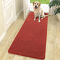 OLANLY Dog Door Mat for Muddy Paws 70x24, Absorbs Moisture and Dirt, Absorbent Non-Slip Washable Doormat, Quick Dry Chenille Mud Mat for Dogs, Entry Indoor Entryway Carpet for Inside Floor, Maple Red